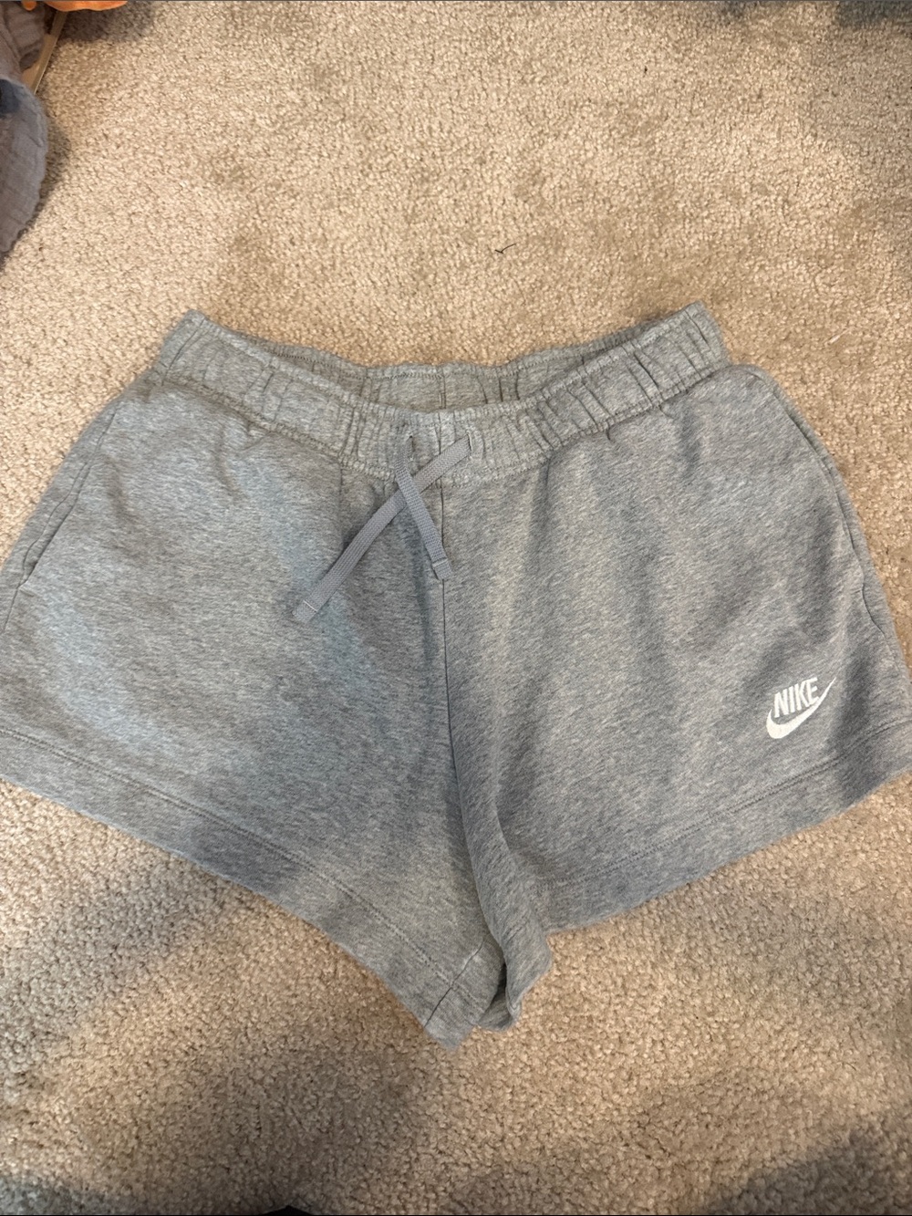Nike Women’s Gray Athletic Logo Shorts